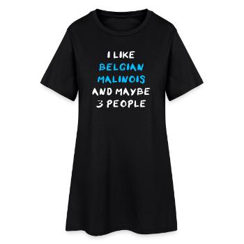 Malinois belge - Robe T-shirt Femme - noir - Devant