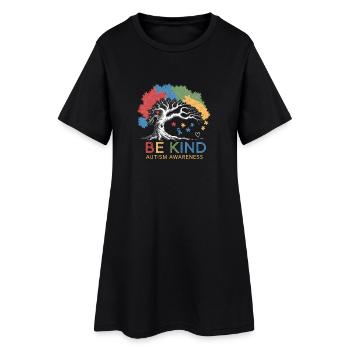 Puzzle de l’arbre de sensibilisation à l’autisme Be Kind - Robe T-shirt Femme - noir - Devant
