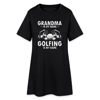 Mamie est mon nom, le golf ma passion, ma fierté - Robe T-shirt Femme - noir - Devant