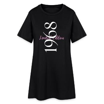 Limited Edition 1968 Jubiläum 1968 Jahrgang 1968 - Frauen T-Shirt-Kleid - Schwarz - Vorne