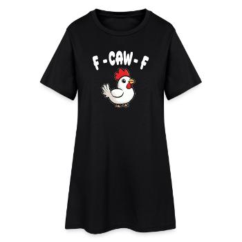 F-CAW-F - Chicken - Women’s T-Shirt Dress - black - Front