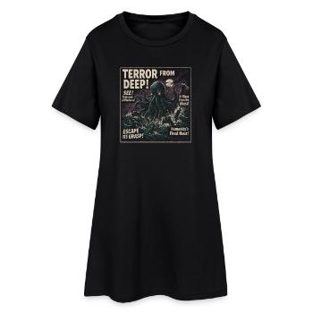 Terreur des profondeurs Kraken Affiche de film Halloween - Robe T-shirt Femme - noir - Devant