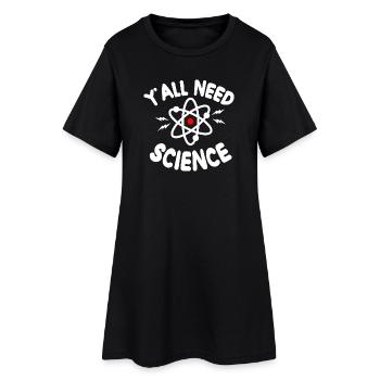 Science pour tous Tee Atom - Robe T-shirt Femme - noir - Devant