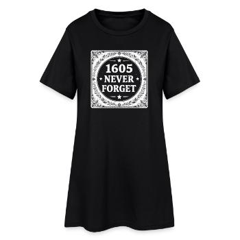 White Gunpowder Plot Stamp - Robe T-shirt Femme - noir - Devant