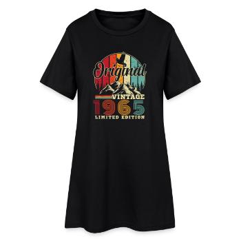 1965 Vintage Rétro Cadeau D'anniversaire - Robe T-shirt Femme - noir - Devant