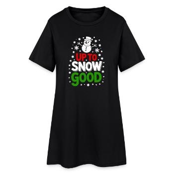 Up to Snow Good - Women’s T-Shirt Dress - black - Front