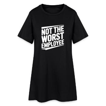 Pas le pire employé - Robe T-shirt Femme - noir - Devant