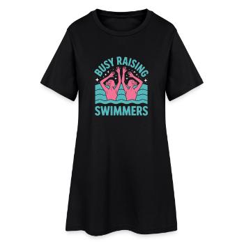 Synchronized swimming Artistic swimming Water sports - Women’s T-Shirt Dress - black - Front