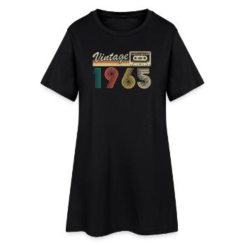 1965 Vintage Rétro Cadeau D'anniversaire - Robe T-shirt Femme - noir - Devant