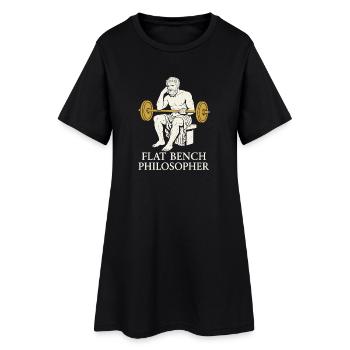 Drôle de développé couché Meme Spot Me Bro Powerlifting - Robe T-shirt Femme - noir - Devant