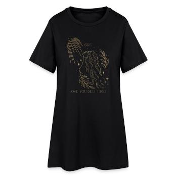 Or Fine Line Femme Soleil 666 – Aimez-vous d’abord - Robe T-shirt Femme - noir - Devant
