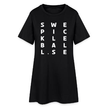 SWE pickleball clothing - Women’s T-Shirt Dress - black - Front