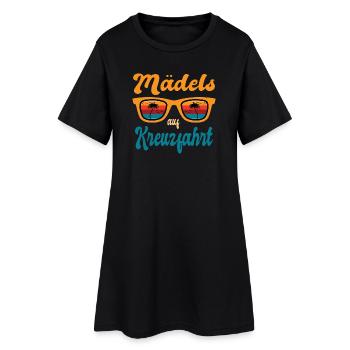 Look de partenaire de fête de filles en croisière - Robe T-shirt Femme - noir - Devant