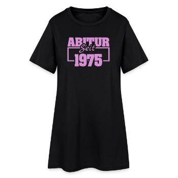 1975 - Frauen T-Shirt-Kleid - Schwarz - Vorne