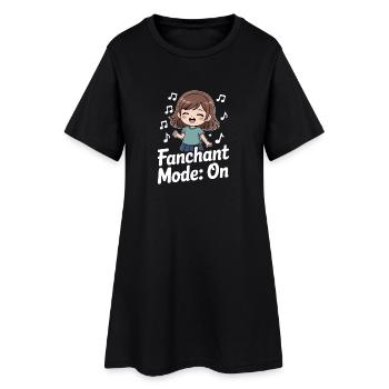 K-Pop Fanchant Korea Music - Women’s T-Shirt Dress - black - Front