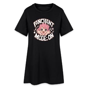 K-Pop Fanchant Korea Music - Women’s T-Shirt Dress - black - Front