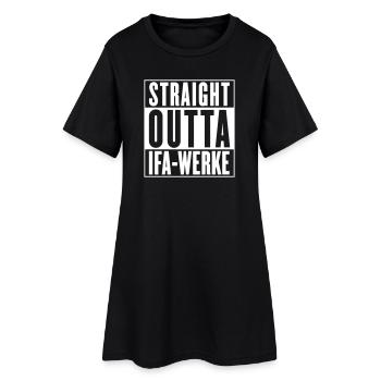Mouvements IFA droits (couleur changeante) - Robe T-shirt Femme - noir - Devant