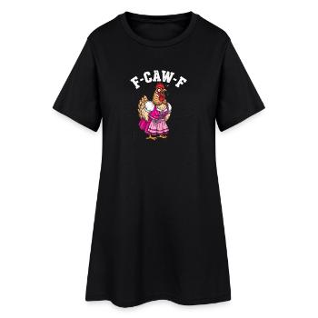 F-Caw-F Bielefelder Kennhuhn Dirndl Meme Drôle - Robe T-shirt Femme - noir - Devant