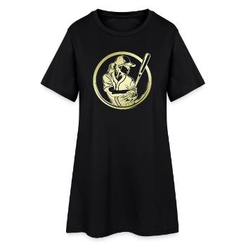Baseball Silhouette - Robe T-shirt Femme - noir - Devant
