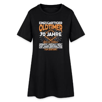 Célébration du 70e anniversaire Célébration amusante du 70e anniversaire - Robe T-shirt Femme - noir - Devant