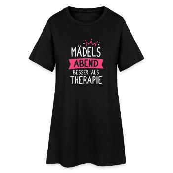 La soirée entre filles vaut mieux que la thérapie Party Girls - Robe T-shirt Femme - noir - Devant