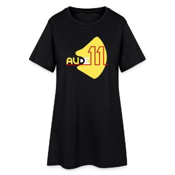 Logo  département de l'Aude 11 - Robe T-shirt Femme - noir - Devant