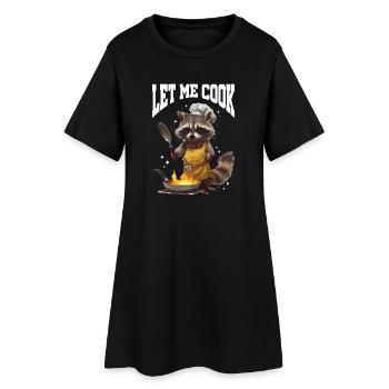 raton laveur Let Me Cook Meme - Robe T-shirt Femme - noir - Devant