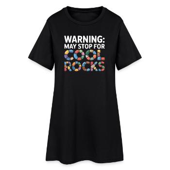 Collecte de roches Rockhound Rock Collector Géologie - Robe T-shirt Femme - noir - Devant