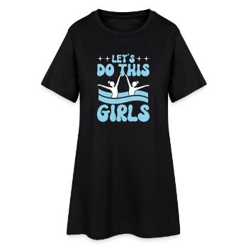 Natation synchronisée Natation artistique Sports nautiques - Robe T-shirt Femme - noir - Devant