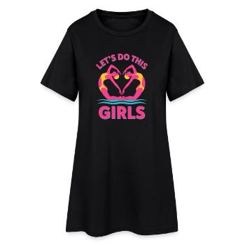 Natation synchronisée Natation artistique Sports nautiques - Robe T-shirt Femme - noir - Devant