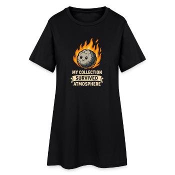 Météorite Collectionneur Étoile Déchue Cosmique - Robe T-shirt Femme - noir - Devant