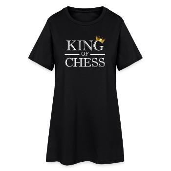 Roi des échecs Joueur d’échecs - Robe T-shirt Femme - noir - Devant