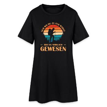 Dictons de randonnée Hiker Tenues de randonnée - Robe T-shirt Femme - noir - Devant