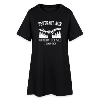 Dictons de randonnée Hiker Tenues de randonnée - Robe T-shirt Femme - noir - Devant
