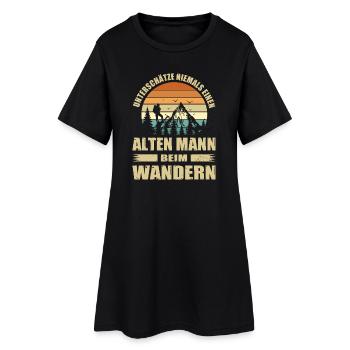 Tenue d’alpinisme en plein air - Robe T-shirt Femme - noir - Devant