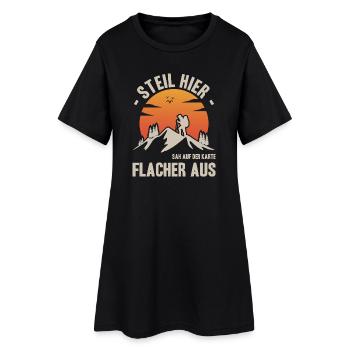 Dictons de randonnée Hiker Tenues de randonnée - Robe T-shirt Femme - noir - Devant