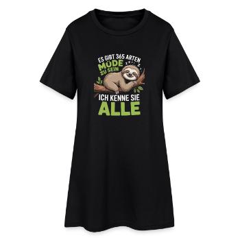 There are 365 ways to be tired I know them all - Women’s T-Shirt Dress - black - Front