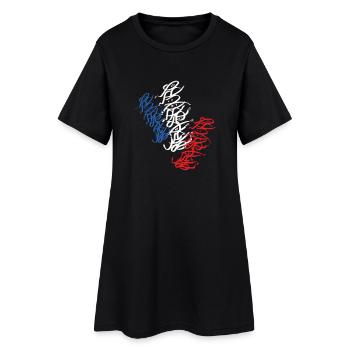 Strasbourg Street Art Day Graffiti T-Shirt - Robe T-shirt Femme - noir - Devant