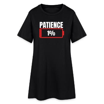 Patience 1% Spell - Women’s T-Shirt Dress - black - Front