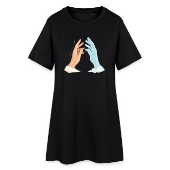 Hands in the Cloudlight- Beyond-Spirit-Soul - Women’s T-Shirt Dress - black - Front