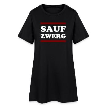 Saufzwerg Party Outfit Malle Kirmes JGA - Frauen T-Shirt-Kleid - Schwarz - Vorne