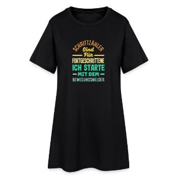 Podomètre? J’utilise le détecteur de mouvement - Robe T-shirt Femme - noir - Devant