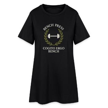 Drôle de développé couché Meme Spot Me Bro Powerlifting - Robe T-shirt Femme - noir - Devant