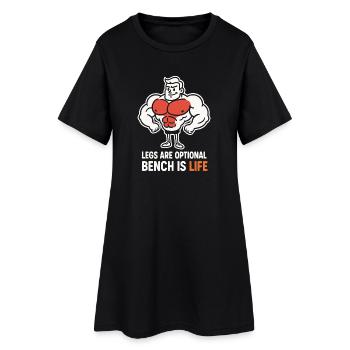 Drôle de développé couché Meme Spot Me Bro Powerlifting - Robe T-shirt Femme - noir - Devant