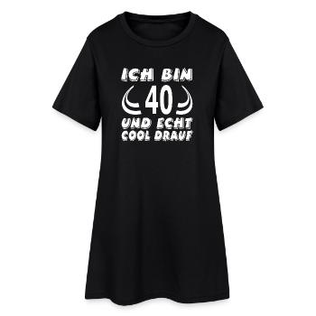 Anniversaire 40 - Robe T-shirt Femme - noir - Devant