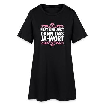 Bachelor Party Team Bride Hen Party - Women’s T-Shirt Dress - black - Front