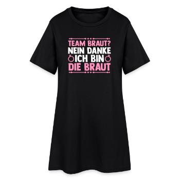 Bachelor Party Team Bride Hen Party - Women’s T-Shirt Dress - black - Front