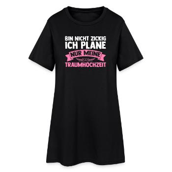 Bachelor Party Team Bride Hen Party - Women’s T-Shirt Dress - black - Front