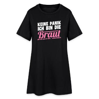 Enterrement de vie de garçon Équipe Mariée Enterrement de vie de jeune fille - Robe T-shirt Femme - noir - Devant