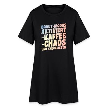 Bachelor Party Team Bride Hen Party - Women’s T-Shirt Dress - black - Front